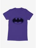 DC Comics Batman Bat Logo Womens Purple T-Shirt, PURPLE RUSH, hi-res