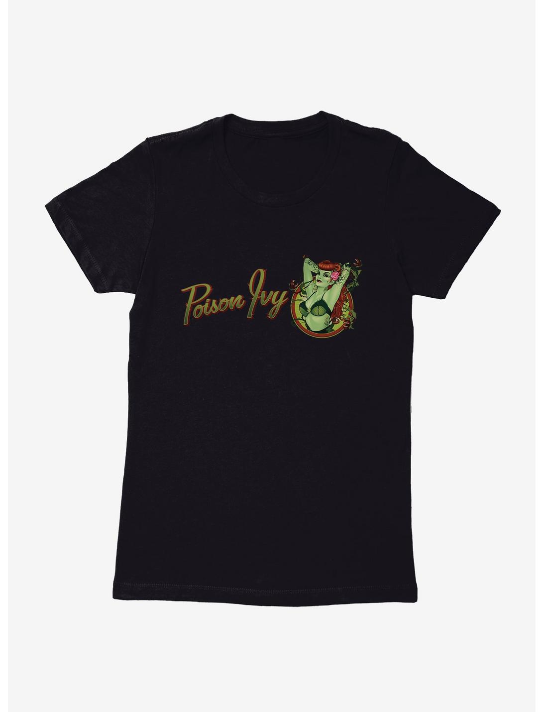 DC Comics Bombshells Poison Ivy Logo Womens Black T-Shirt, , hi-res