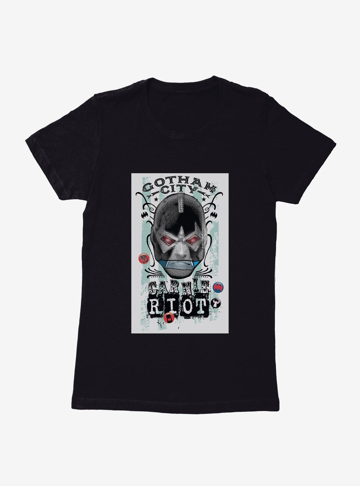 DC Comics Batman Gotham Riot Womens Black T-Shirt, BLACK, hi-res