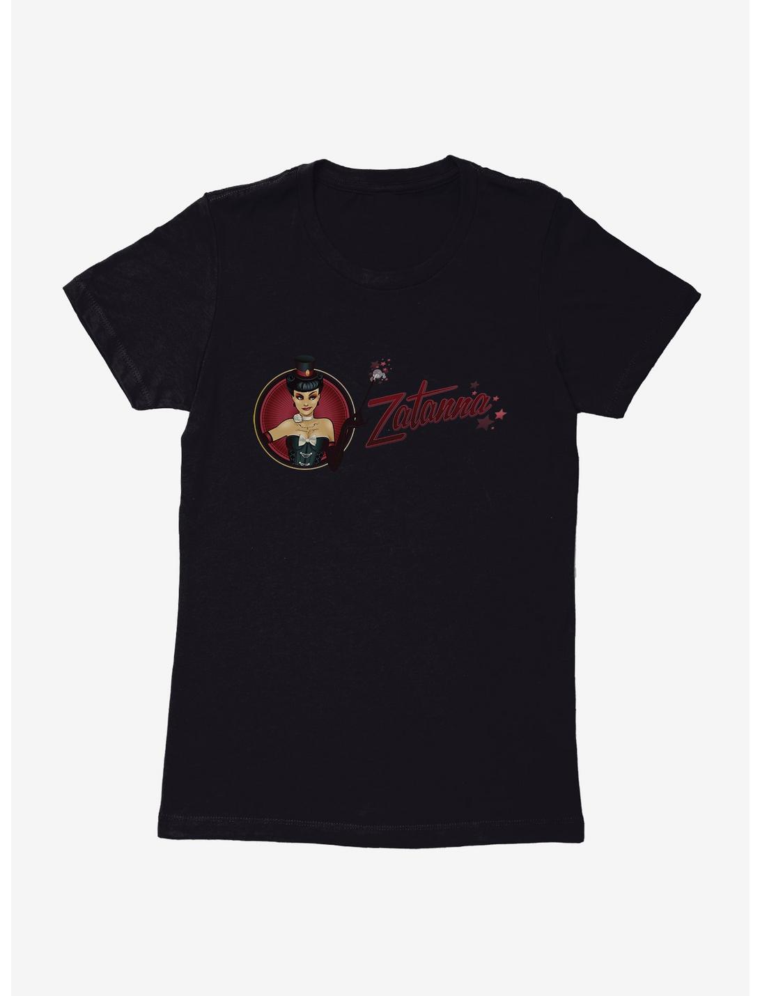 DC Comics Bombshells Zatanna Logo Womens Black T-Shirt, BLACK, hi-res