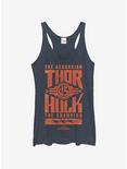 Marvel Avengers Thor and Hulk Stack Womens Tank Top, NAVY HTR, hi-res