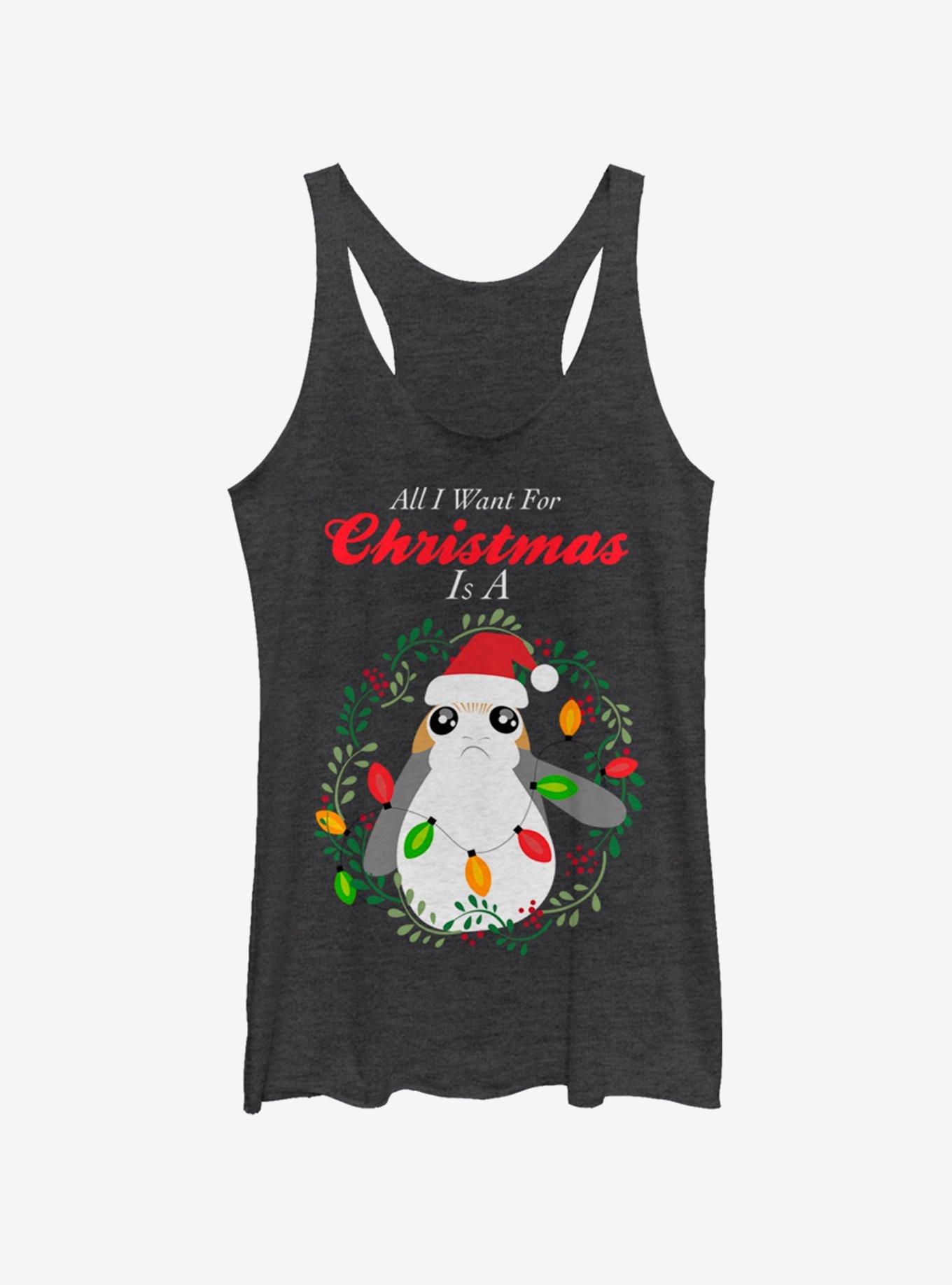 Star Wars The Last Jedi All I Want Is A Porg Womens Tank Top, , hi-res