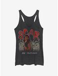 Disney The Lion King Scar And The Hyenas Womens Tank Top, BLK HTR, hi-res