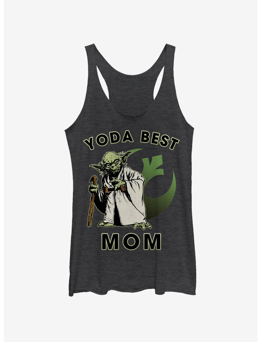 Star Wars Yoda Best Mom Womens Tank Top, BLK HTR, hi-res