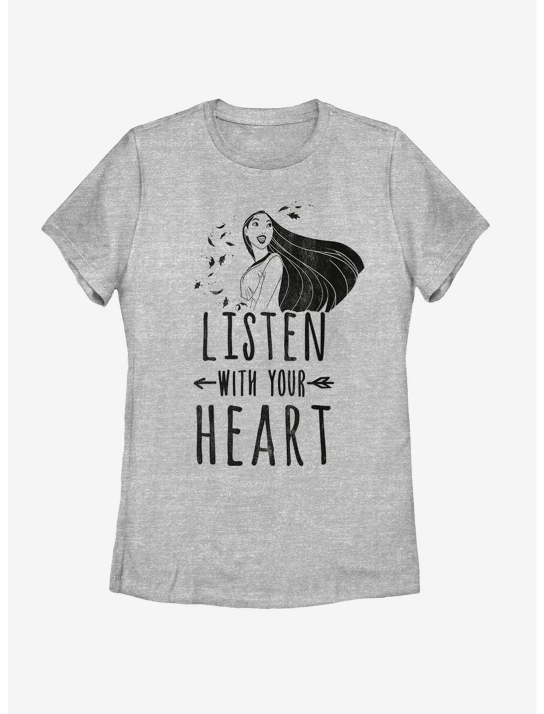 Disney Pocahontas Listen With Your Heart Pocahontas Womens T-Shirt, ATH HTR, hi-res
