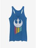 Star Wars Rainbow Rebel Logo Womens Tank Top, ROY HTR, hi-res