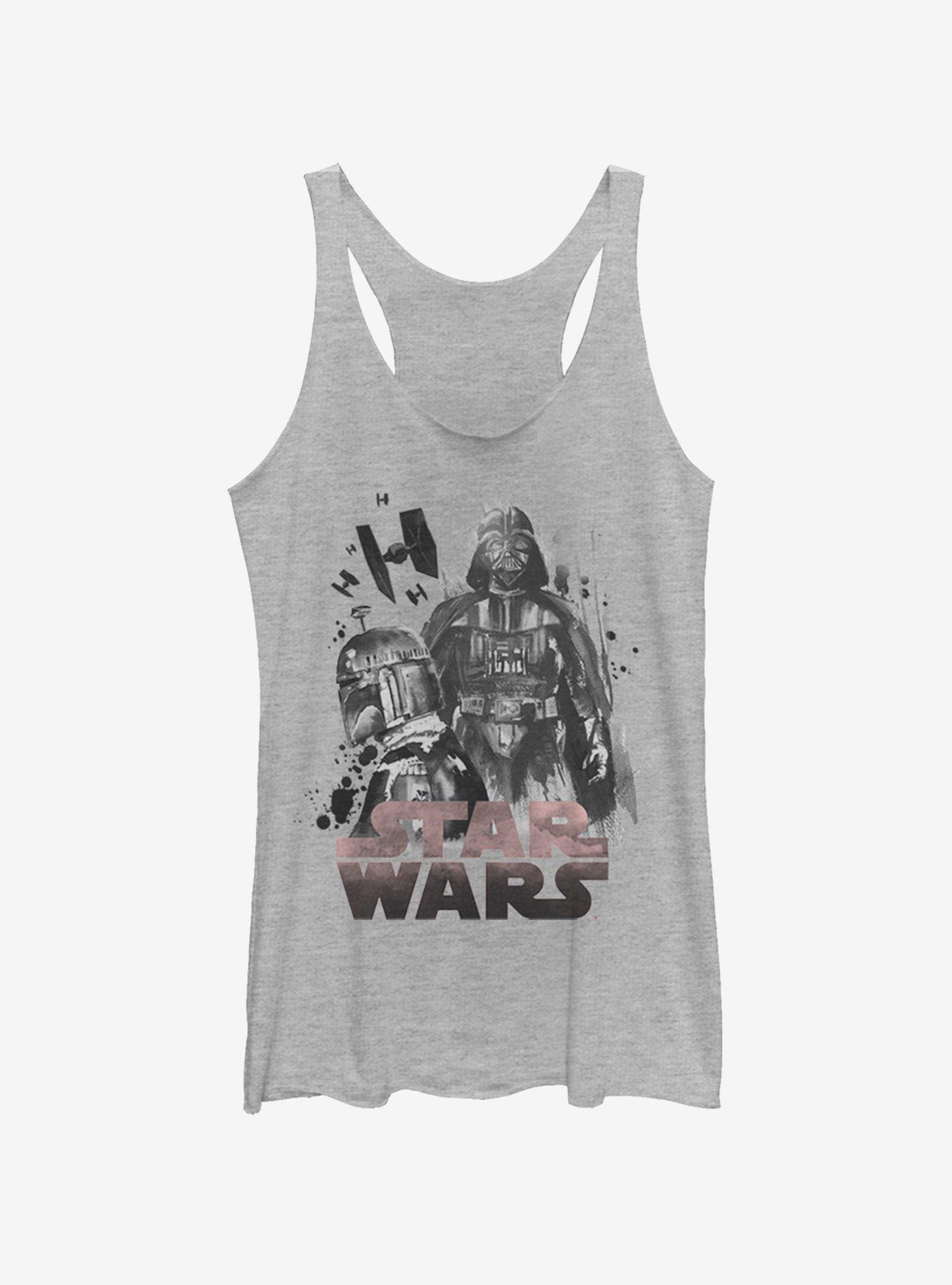 Star Wars Watercolor Boba Fett Womens Tank Top, , hi-res