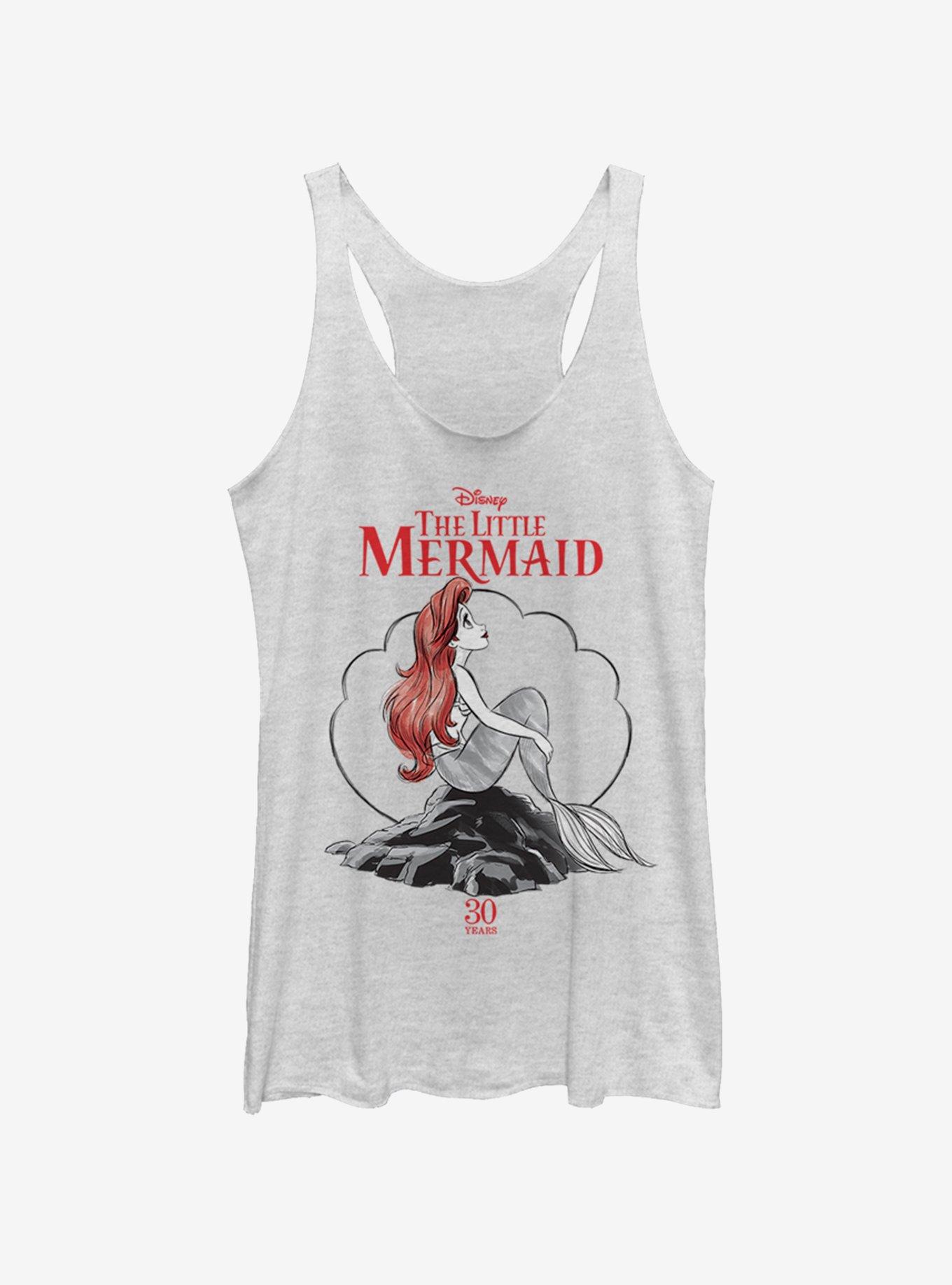 Disney The Little Mermaid Sketch Mermaid Anniversary Womens Tank Top, , hi-res