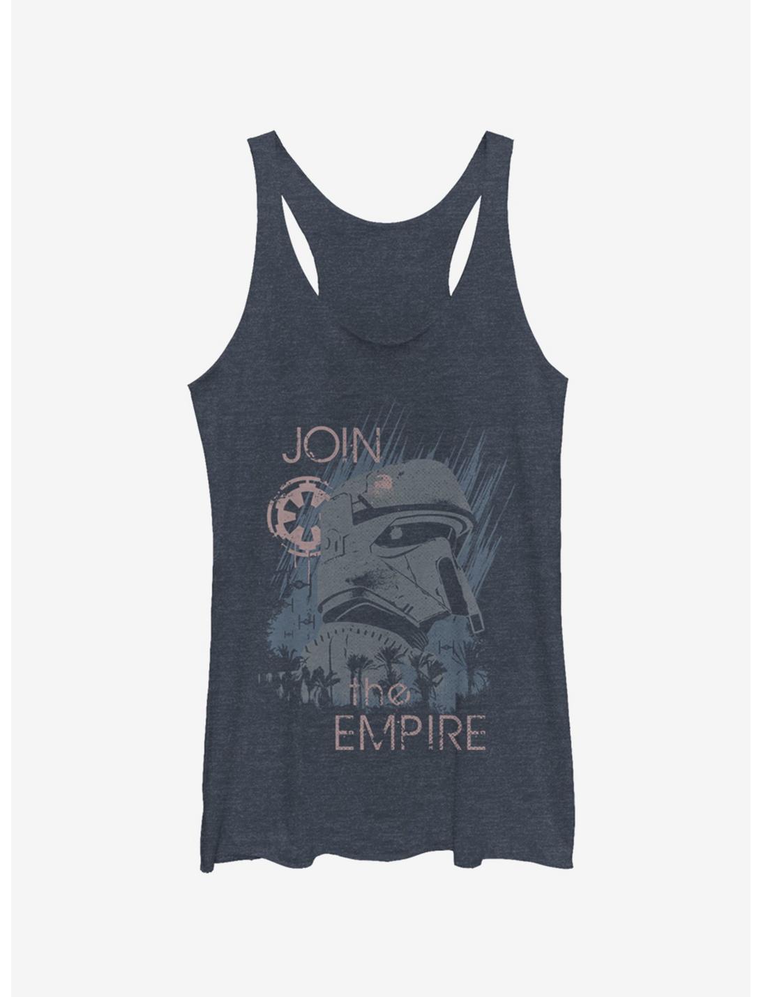 Star Wars Rogue One Join The Empire Womens Tank Top, NAVY HTR, hi-res