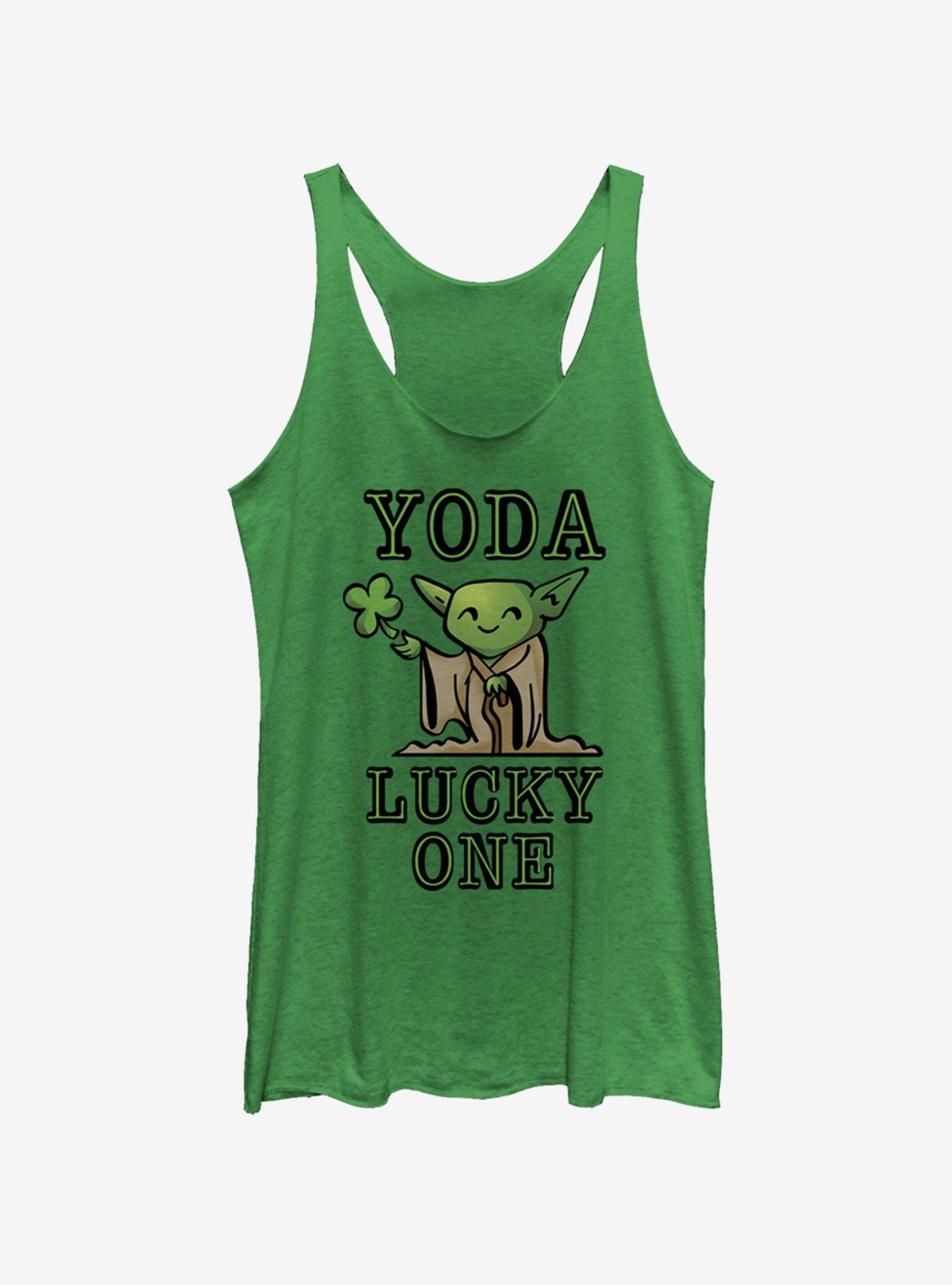 Star Wars Yoda So Lucky Womens Tank Top, , hi-res