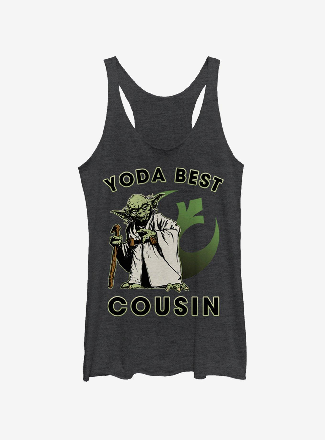 Star Wars Yoda Best Cousin Womens Tank Top, , hi-res
