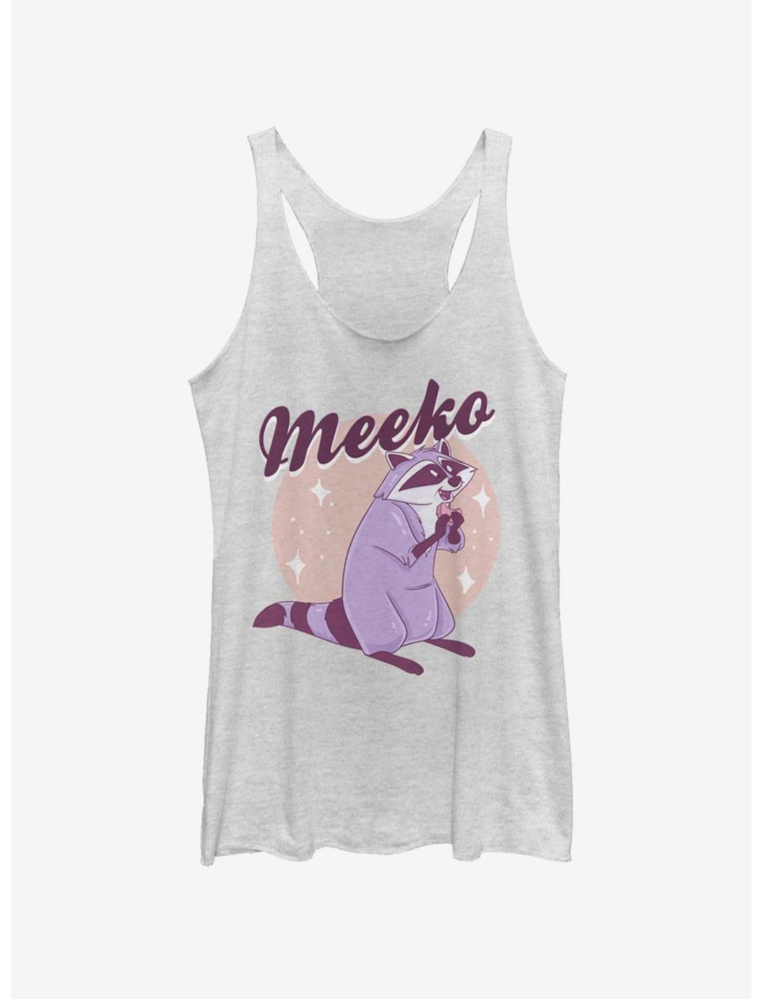 Disney Pocahontas Pastel Meeko Womens Tank Top, WHITE HTR, hi-res