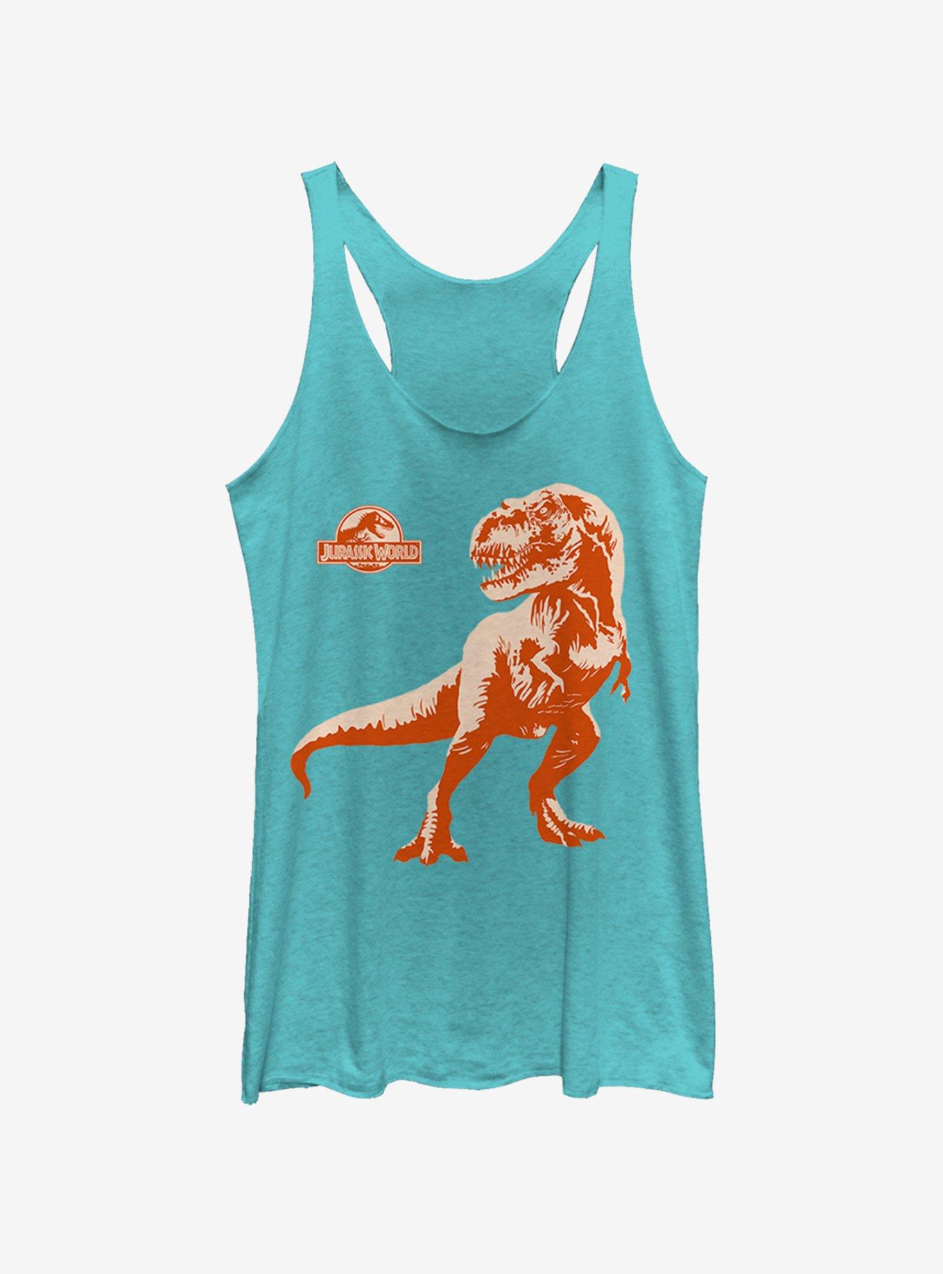 Jurassic Park Action Dino Womens Tank Top BLUE BoxLunch