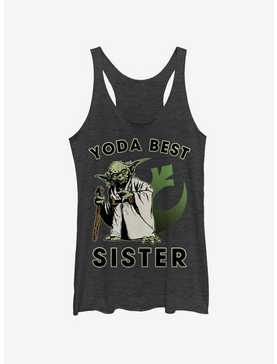 Star Wars Yoda Best Sister Womens Tank Top, , hi-res