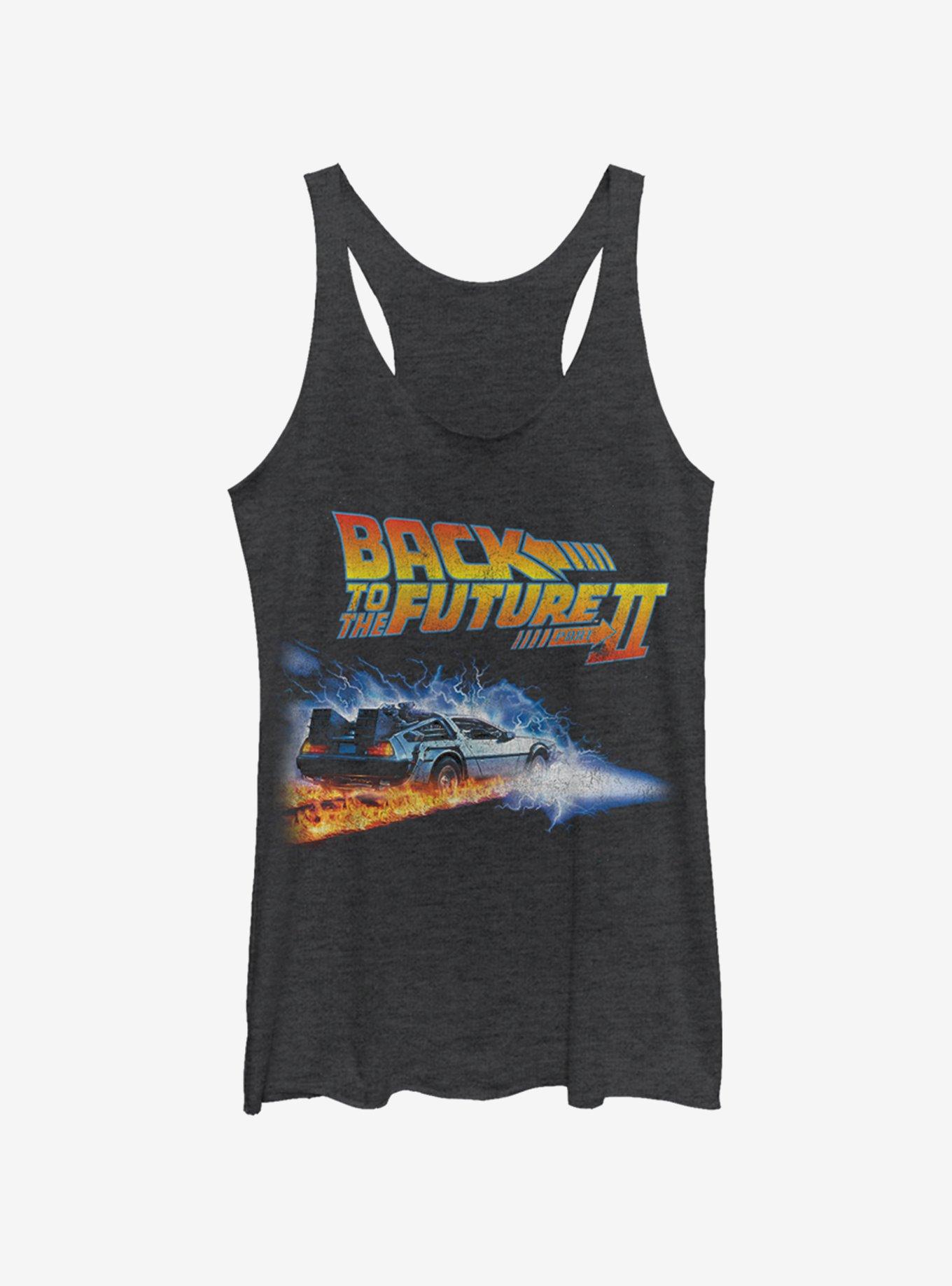 Back to the Future Future 2 Womens Tank Top, BLK HTR, hi-res