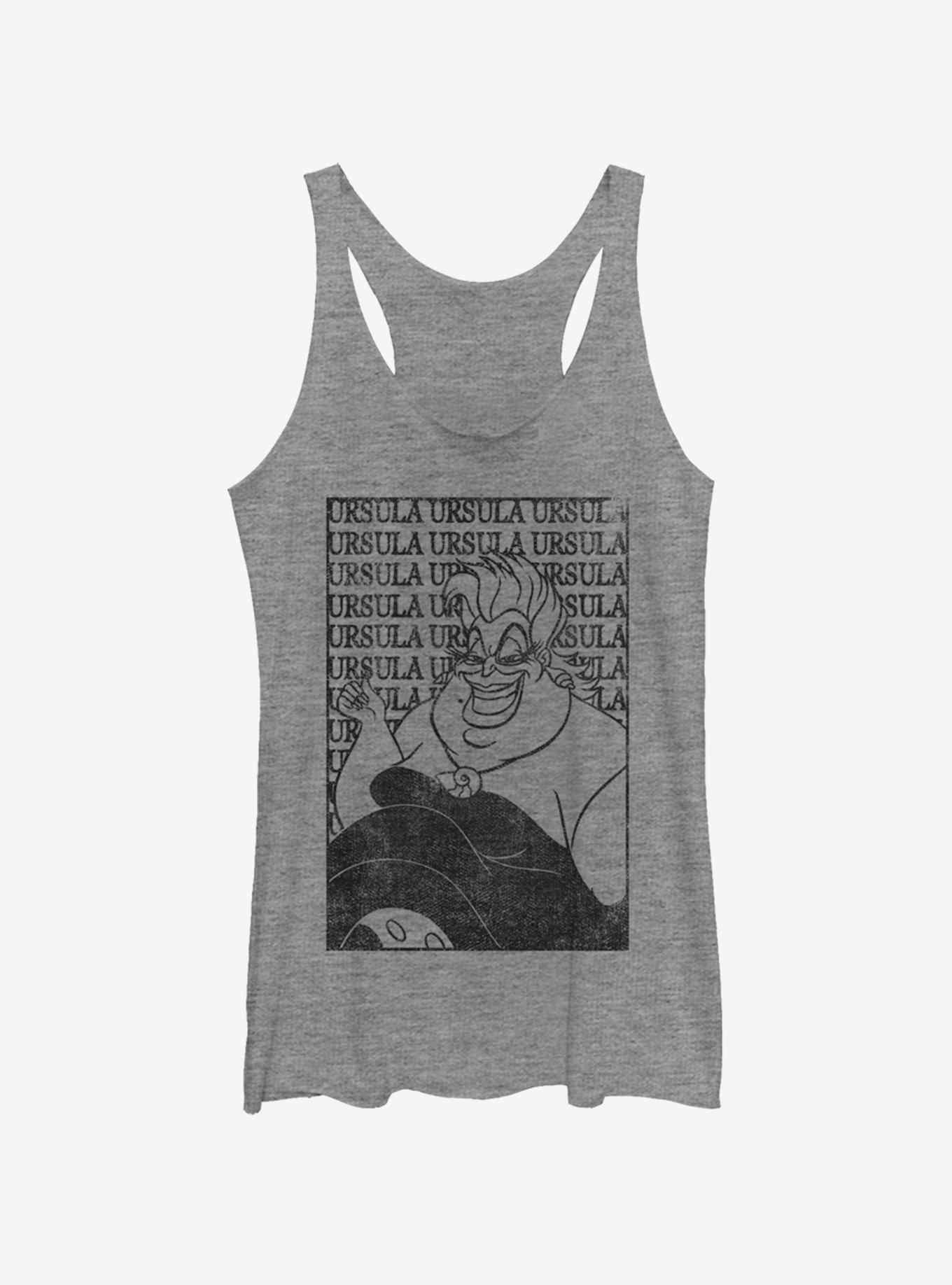 Disney Villains Ursula Womens Tank Top, GRAY HTR, hi-res