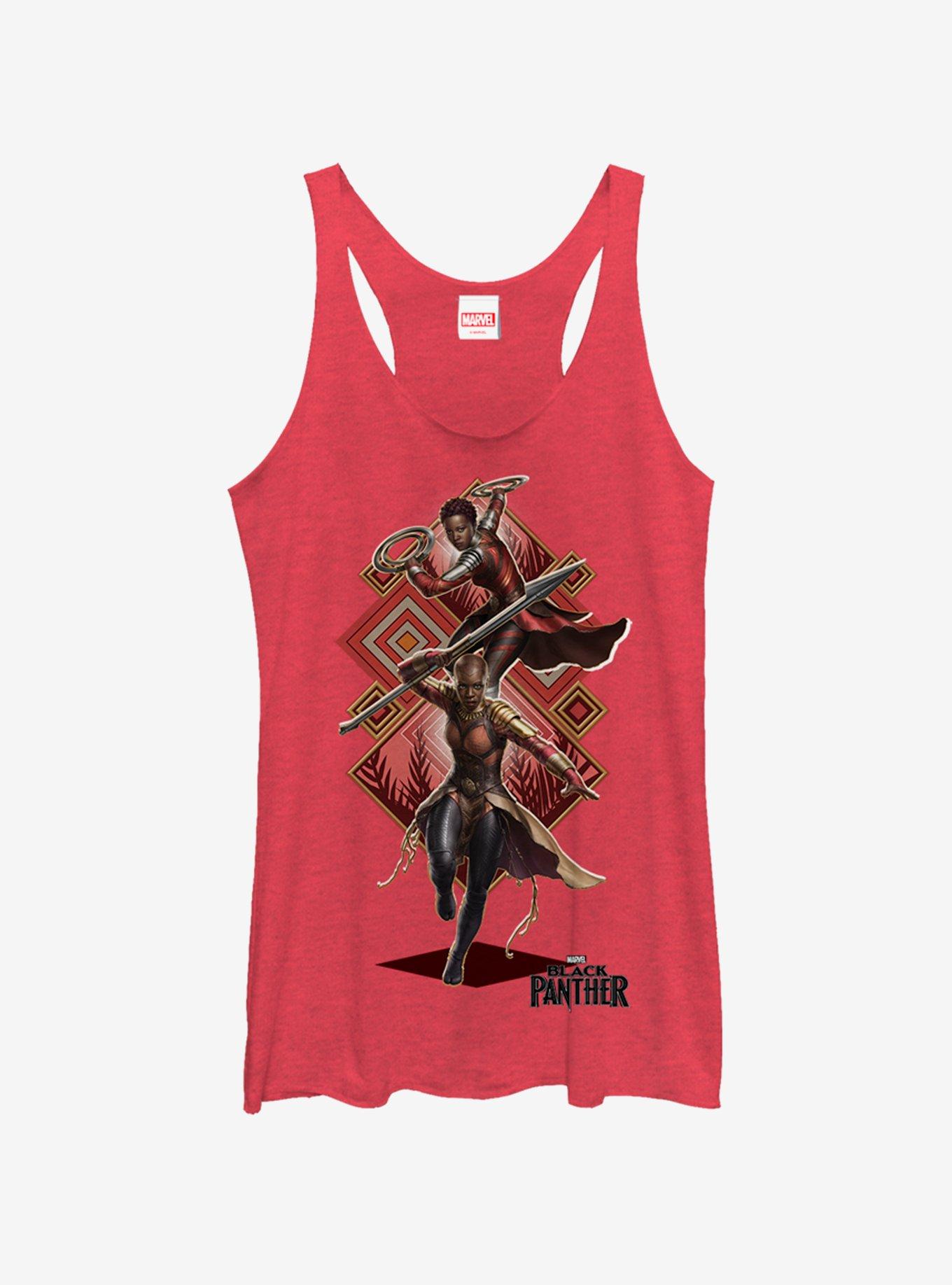 Marvel Girl Power Womens Tank Top, RED HTR, hi-res