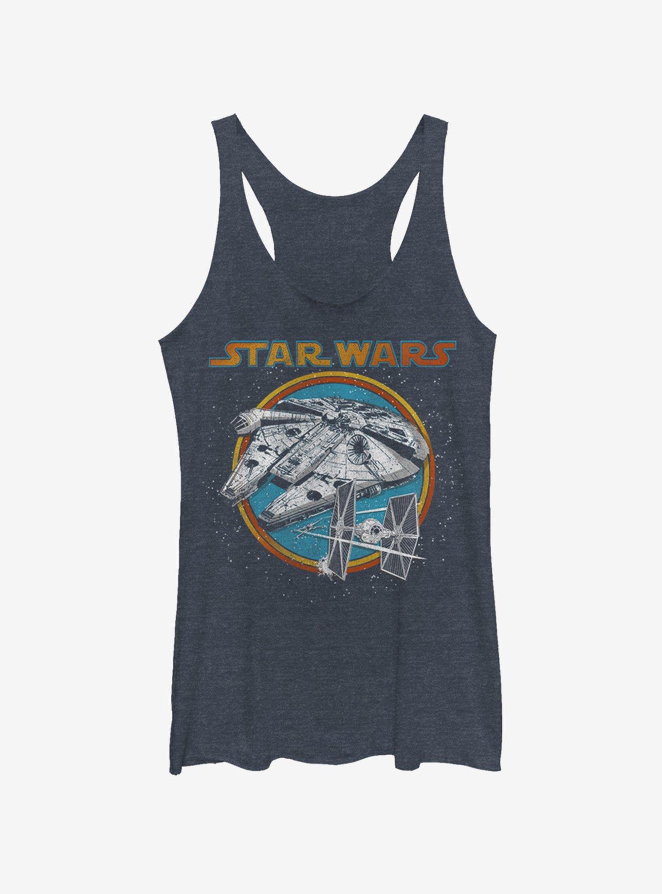 Star Wars Battleship Womens Tank Top, NAVY HTR, hi-res