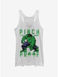 Marvel Green Pinch Womens Tank Top, WHITE HTR, hi-res