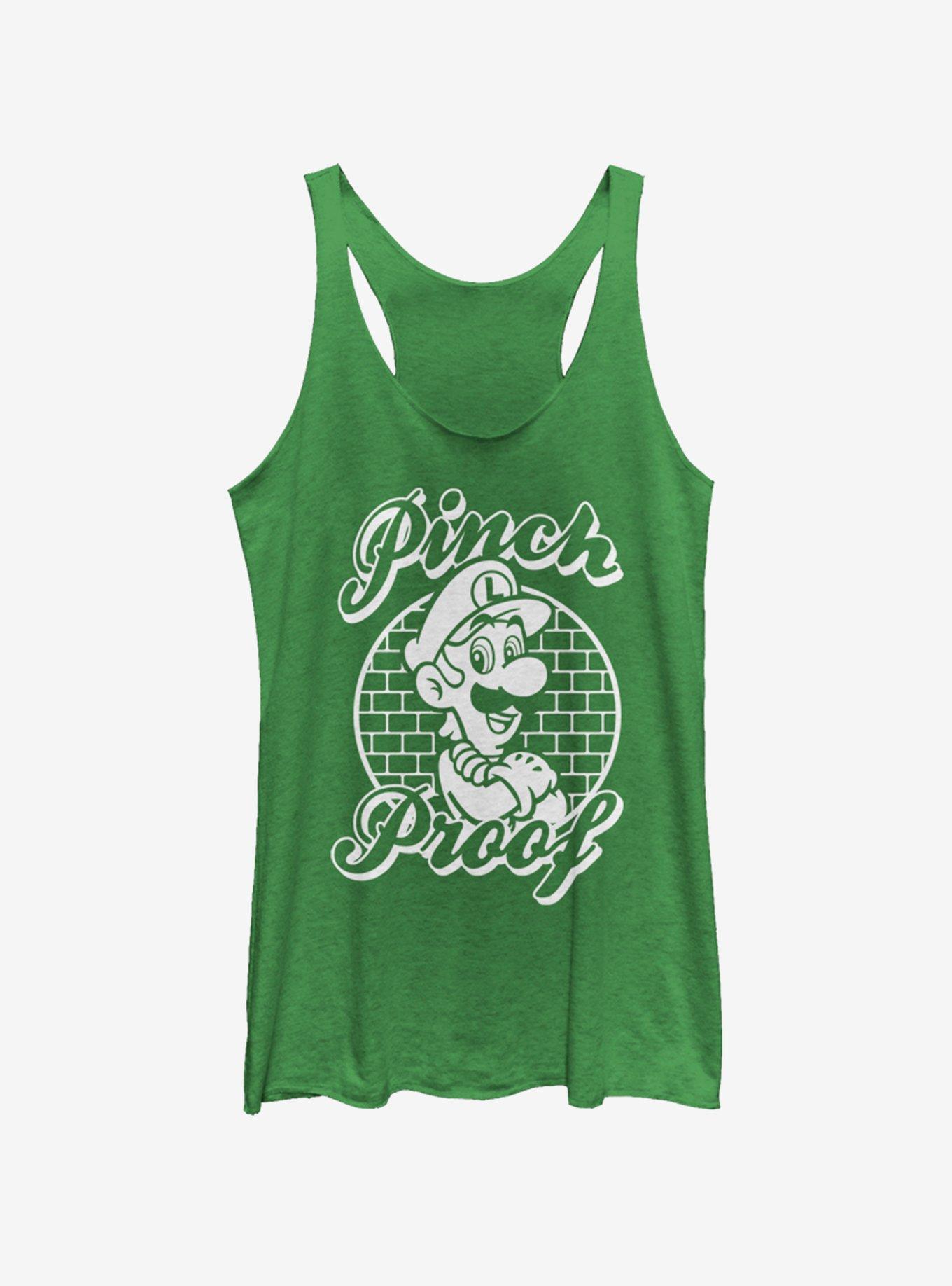 Nintendo Pinch Proof Luigi Womens Tank Top, ENVY, hi-res
