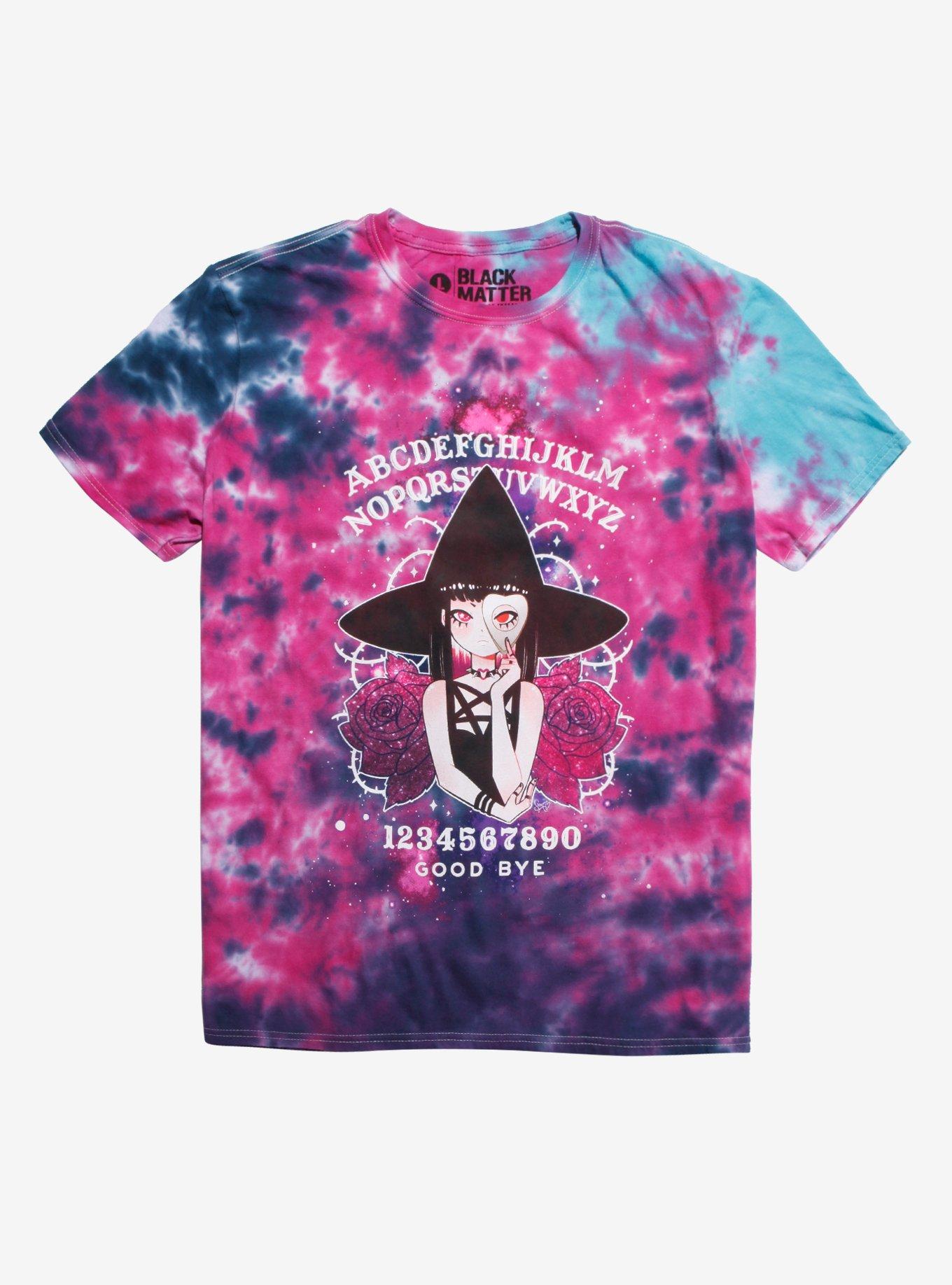 Anime Witch Tie-Dye T-Shirt Hot Topic Exclusive, MULTI, hi-res