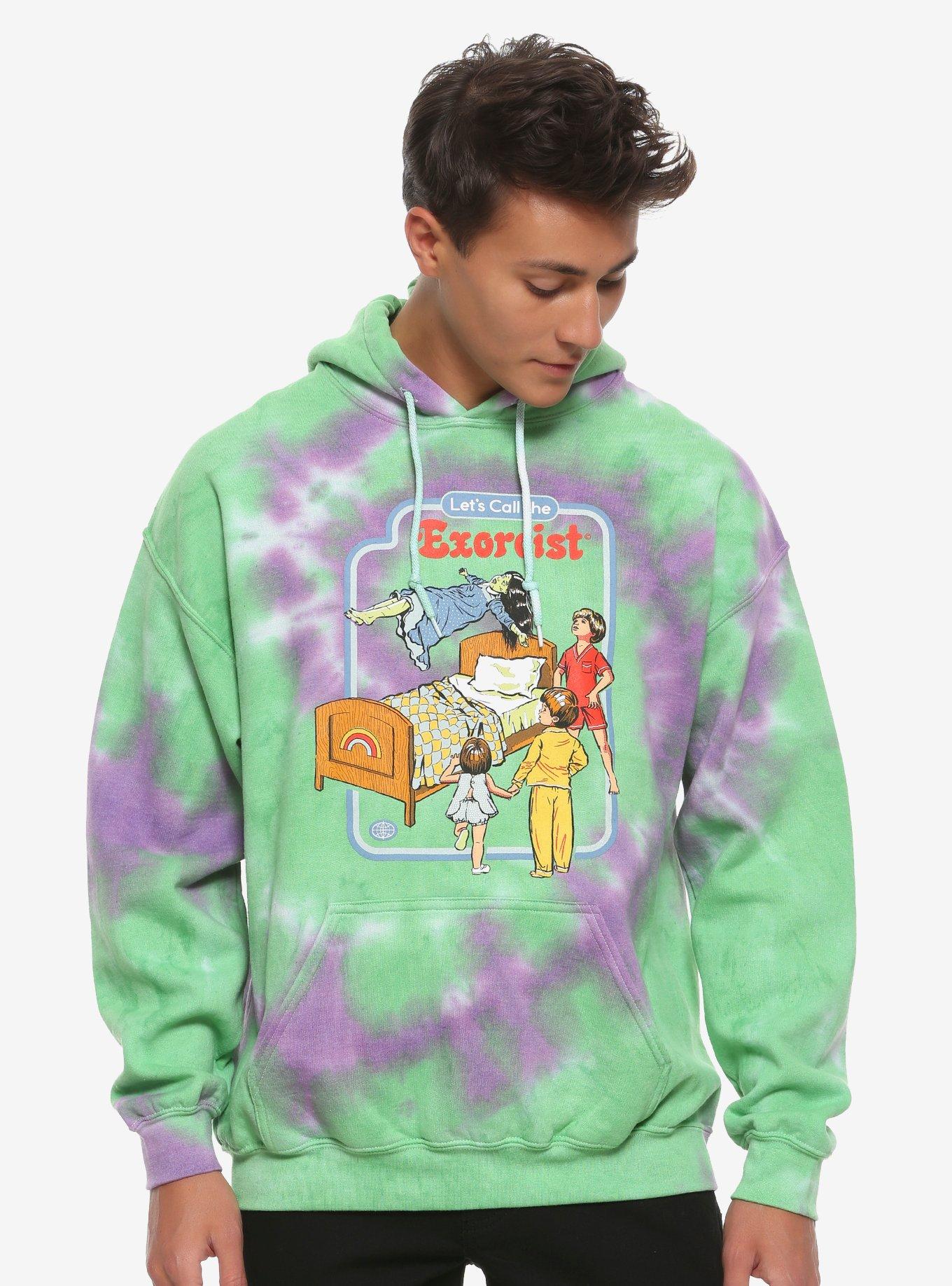 Let's Call The Exorcist Tie-Dye Hoodie By Steven Rhodes Hot Topic
