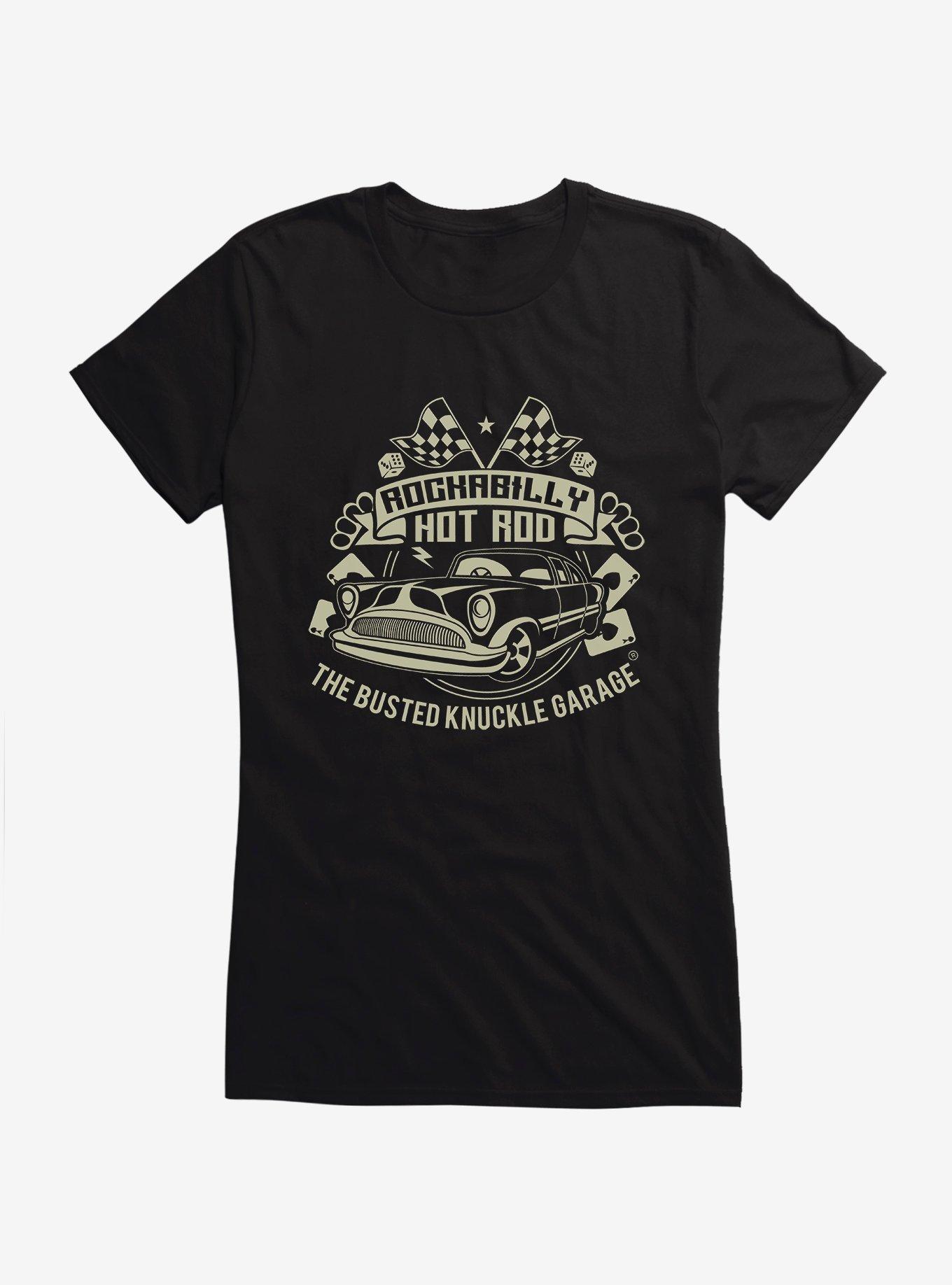 Busted Knuckle Garage Rockabilly Hot Rod Girls T-Shirt, , hi-res