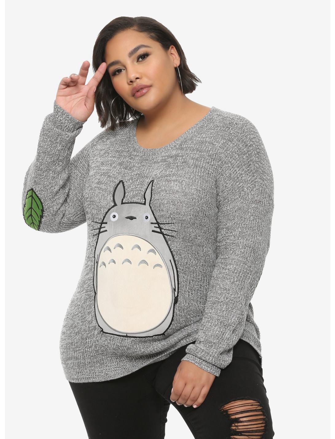 Her Universe Studio Ghibli My Neighbor Totoro Elbow Patch Sweater Plus Size, MULTI, hi-res