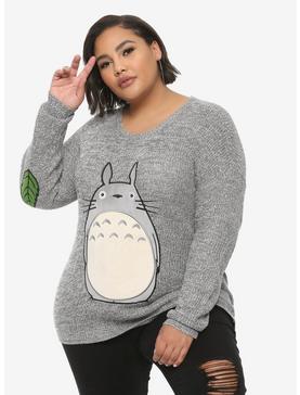 Her Universe Studio Ghibli My Neighbor Totoro Elbow Patch Sweater Plus Size, , hi-res