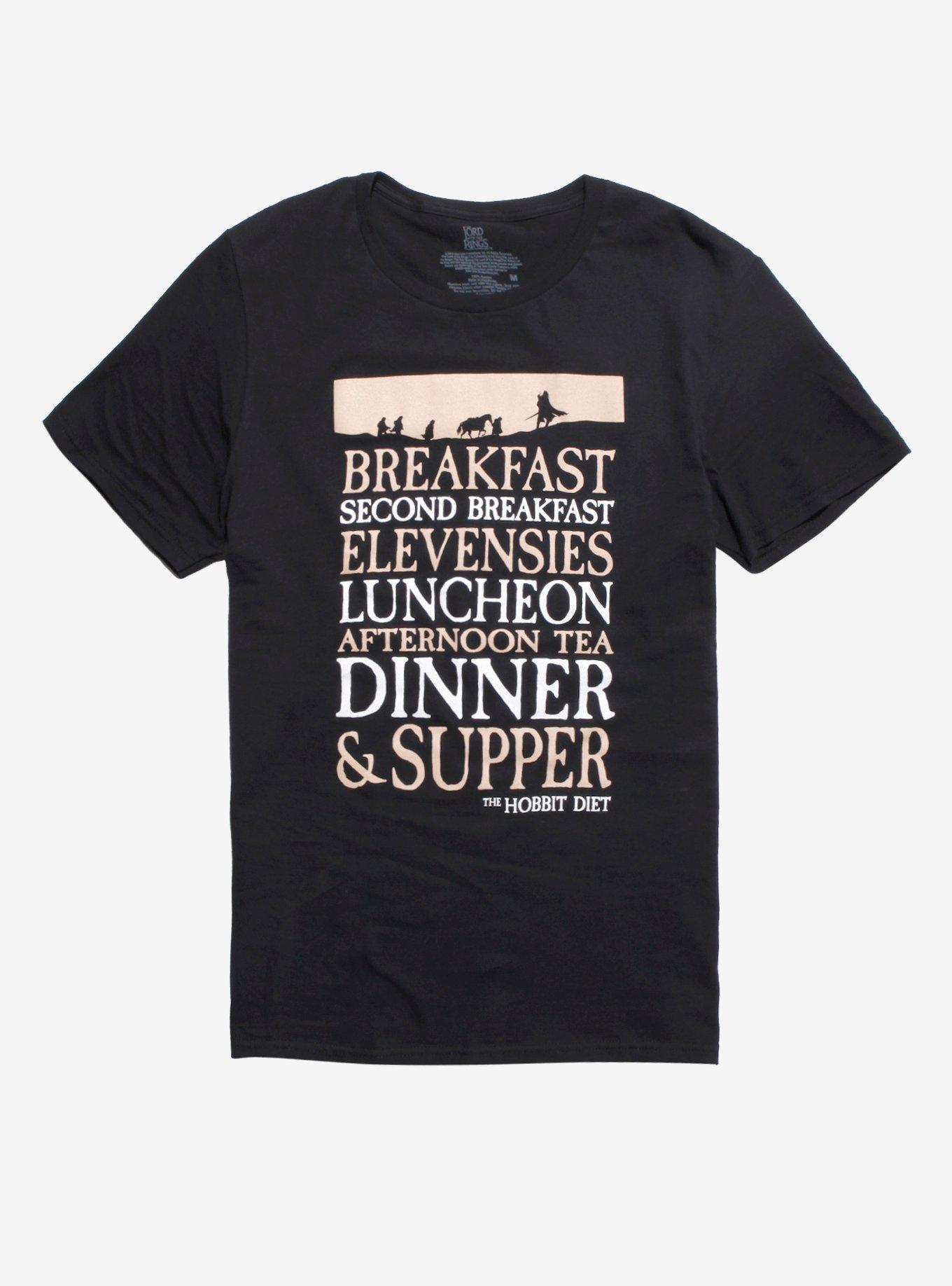 Lord Of The Rings Hobbit Diet T-Shirt, MULTI, hi-res