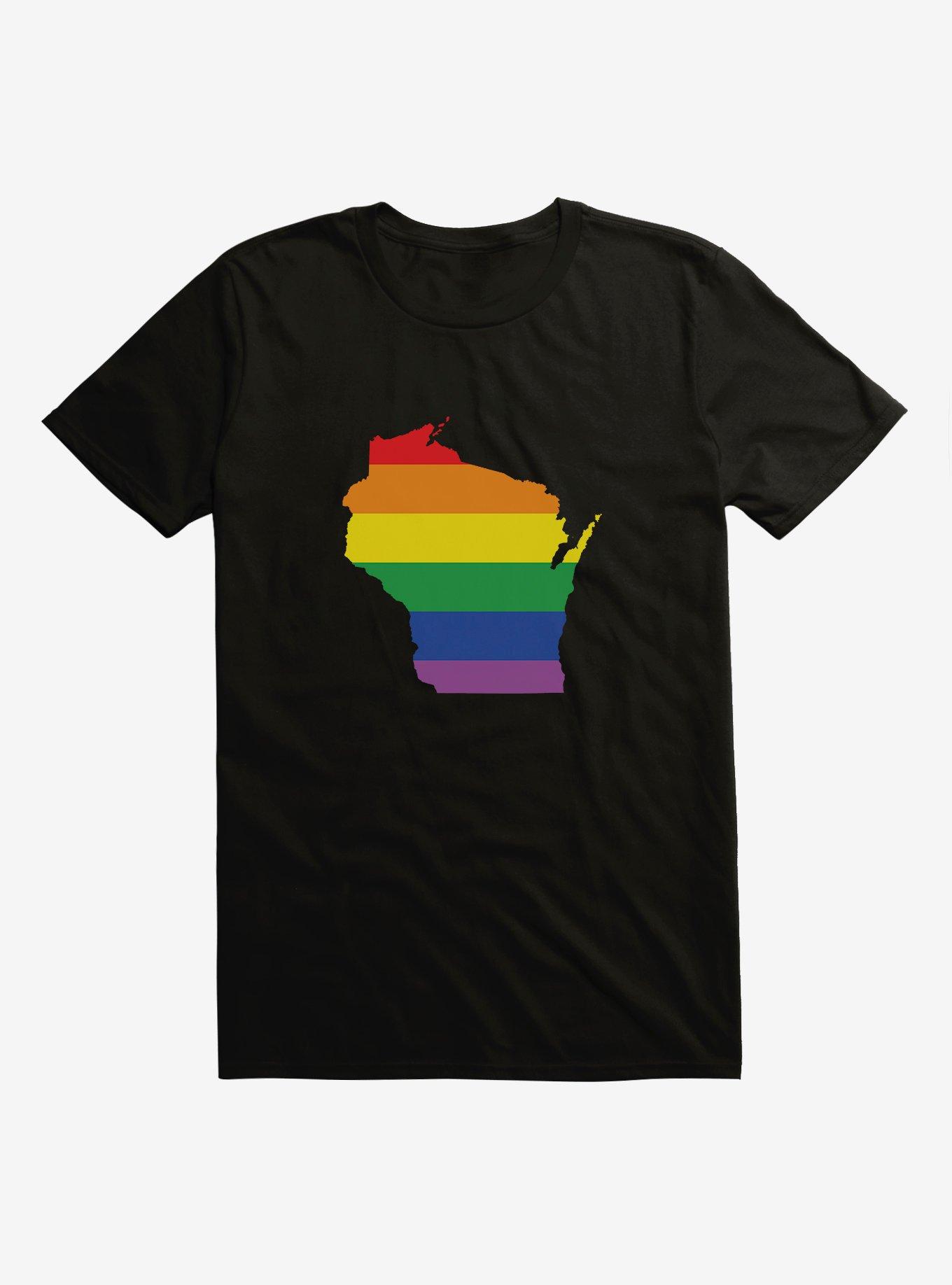 Pride State Flag Wisconsin TShirt BoxLunch