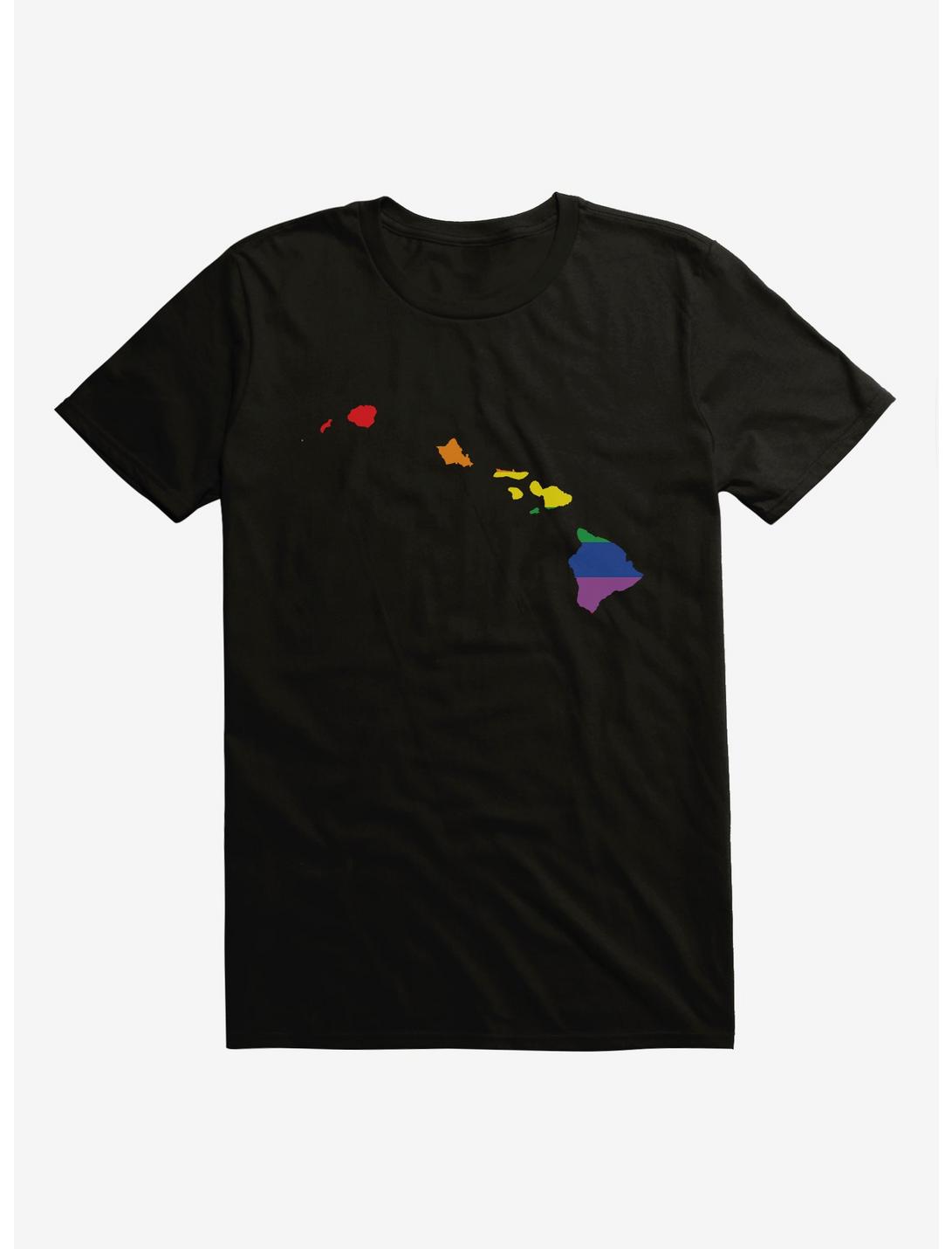 Pride State Flag Hawaii T-Shirt, BLACK, hi-res