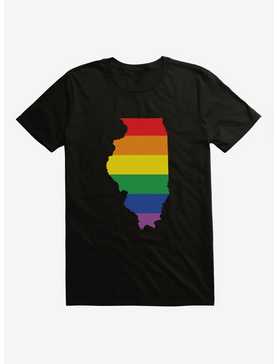 Pride State Flag Illinois T-Shirt, , hi-res