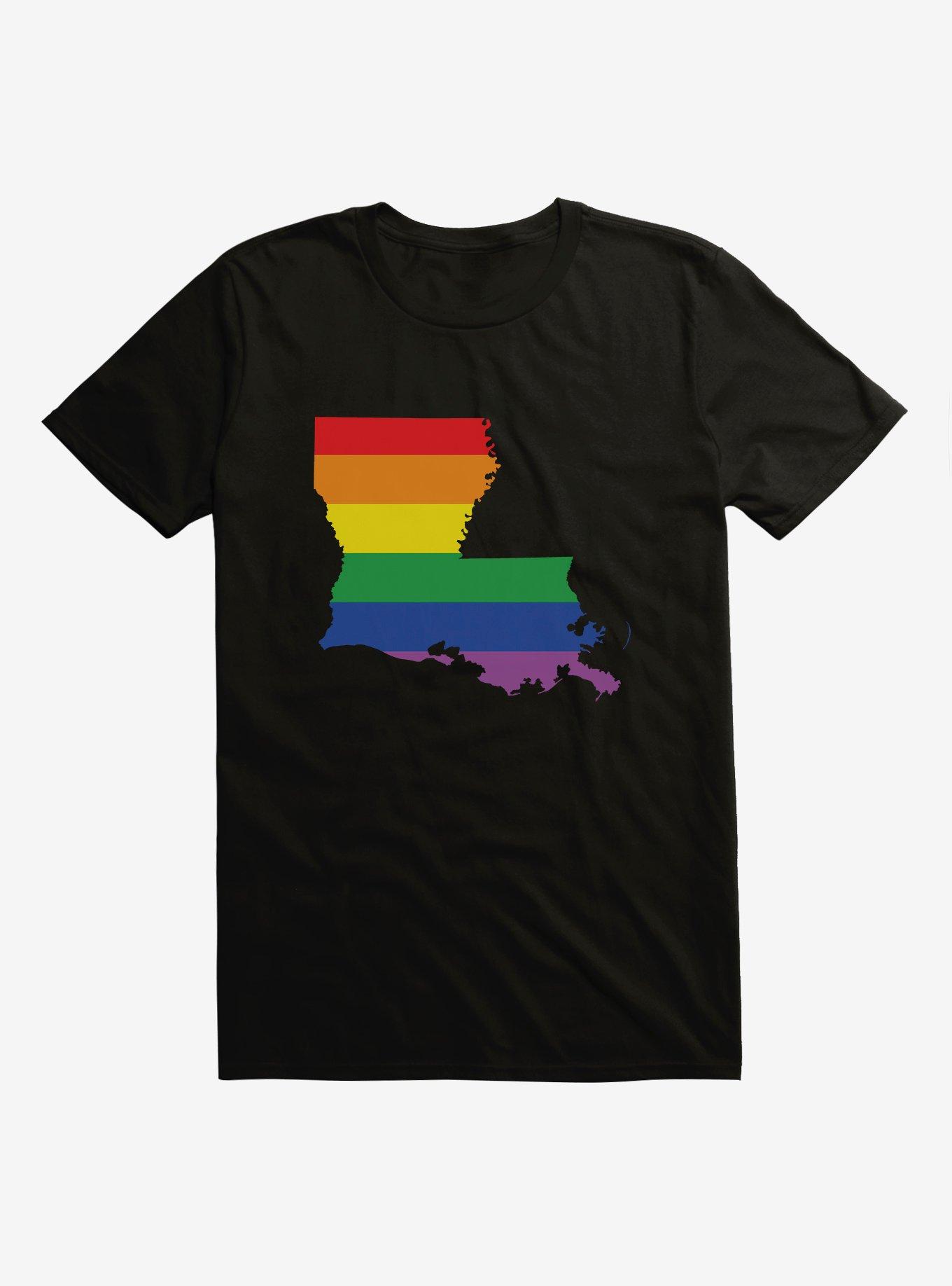 Pride State Flag Louisiana T-Shirt, , hi-res