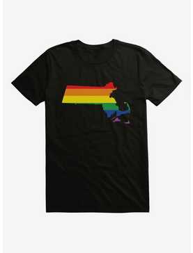 Pride State Flag Massachusetts T-Shirt, , hi-res