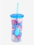 Disney Lilo & Stitch Splat Stitch Glitter Acrylic Travel Cup, , hi-res