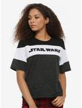 Her Universe Star Wars: The Rise Of Skywalker Logo Color-Block Crop T-Shirt, MULTI, hi-res