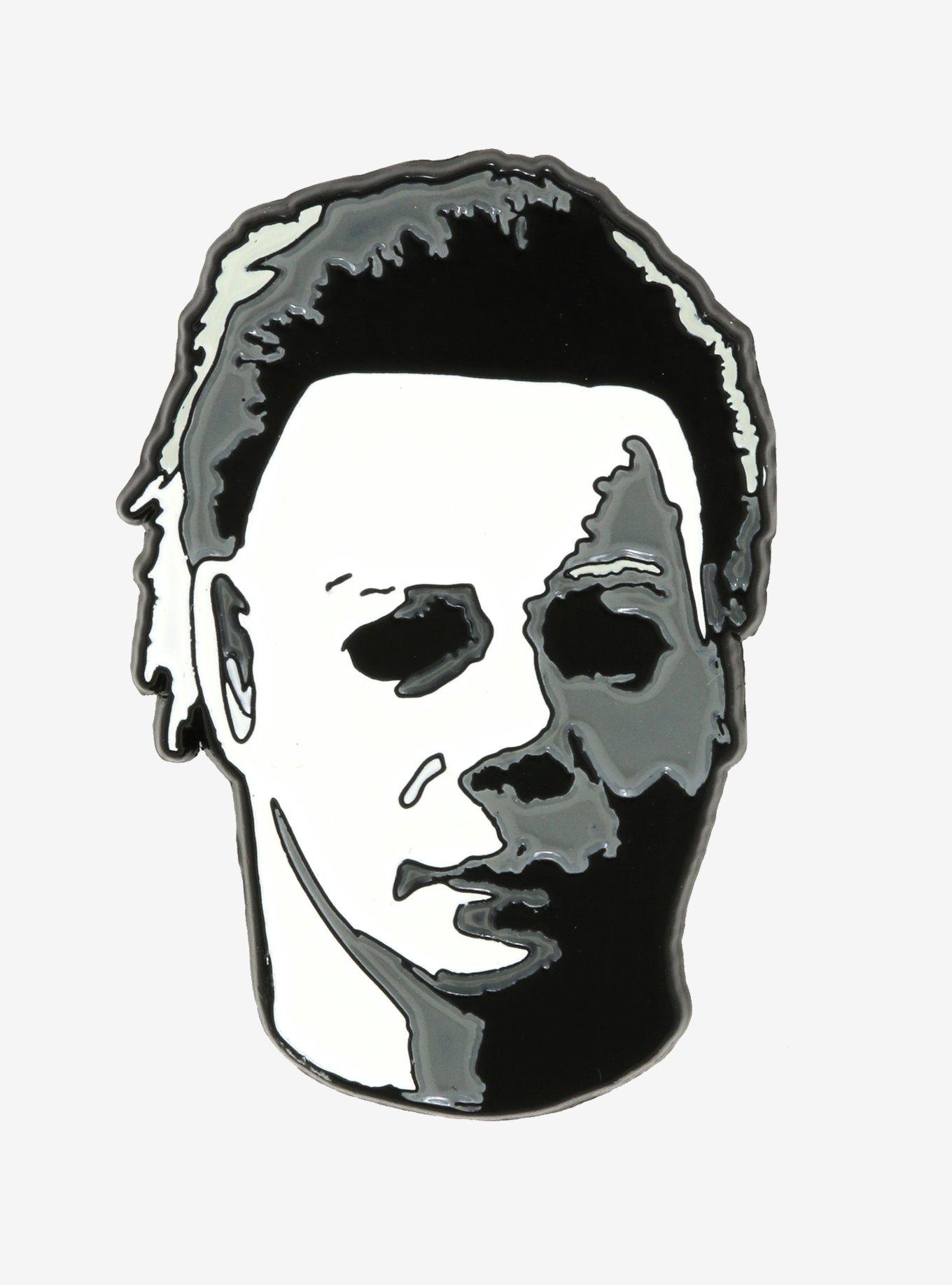 Halloween Michael Myers Mask Enamel Pin, , hi-res