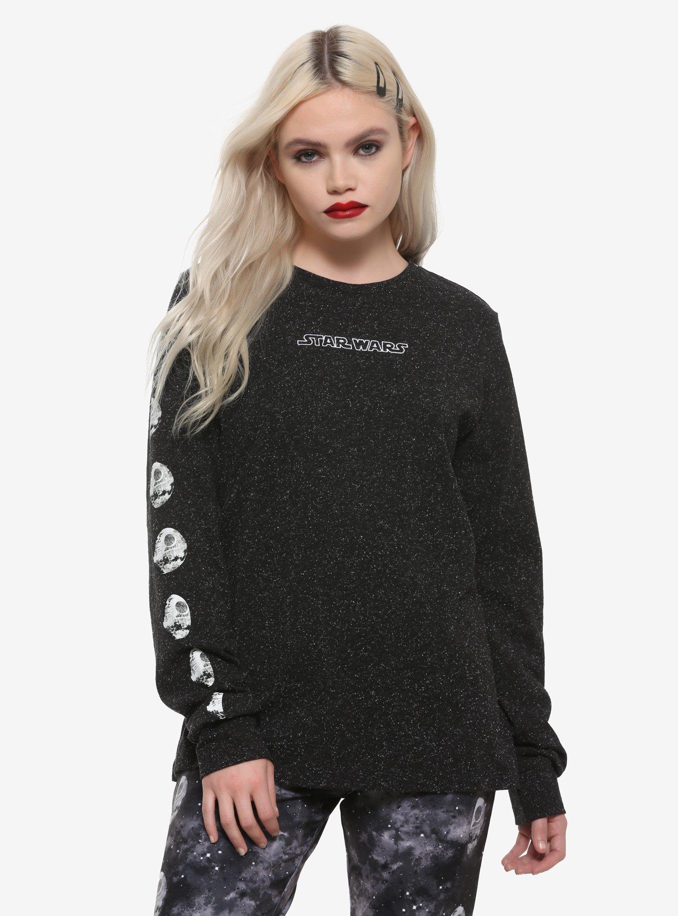 Her Universe Star Wars: The Rise Of Skywalker Death Star Moon Phases Long-Sleeve T-Shirt, MULTI, hi-res