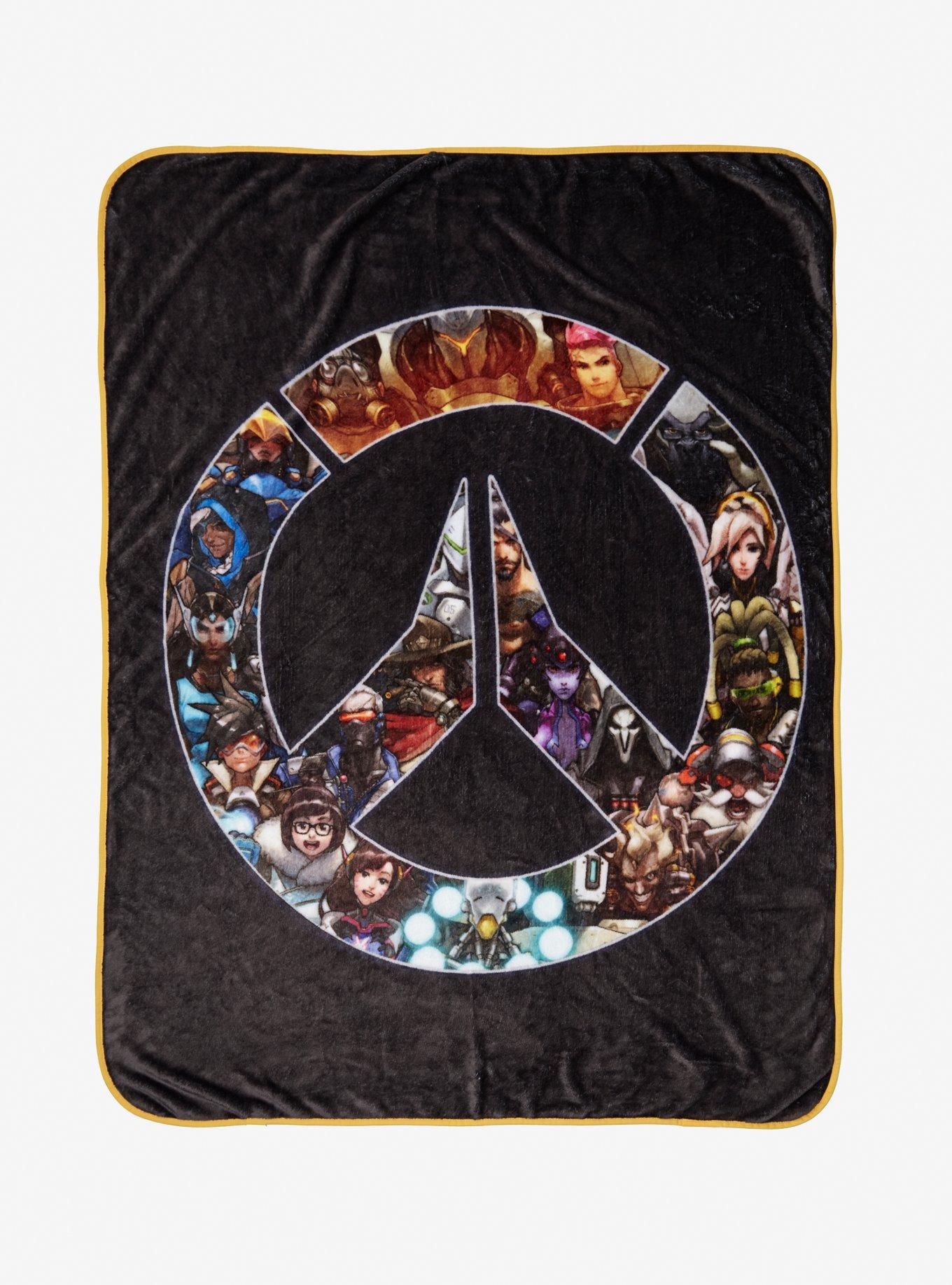 Overwatch Group Logo Throw Blanket Hot Topic