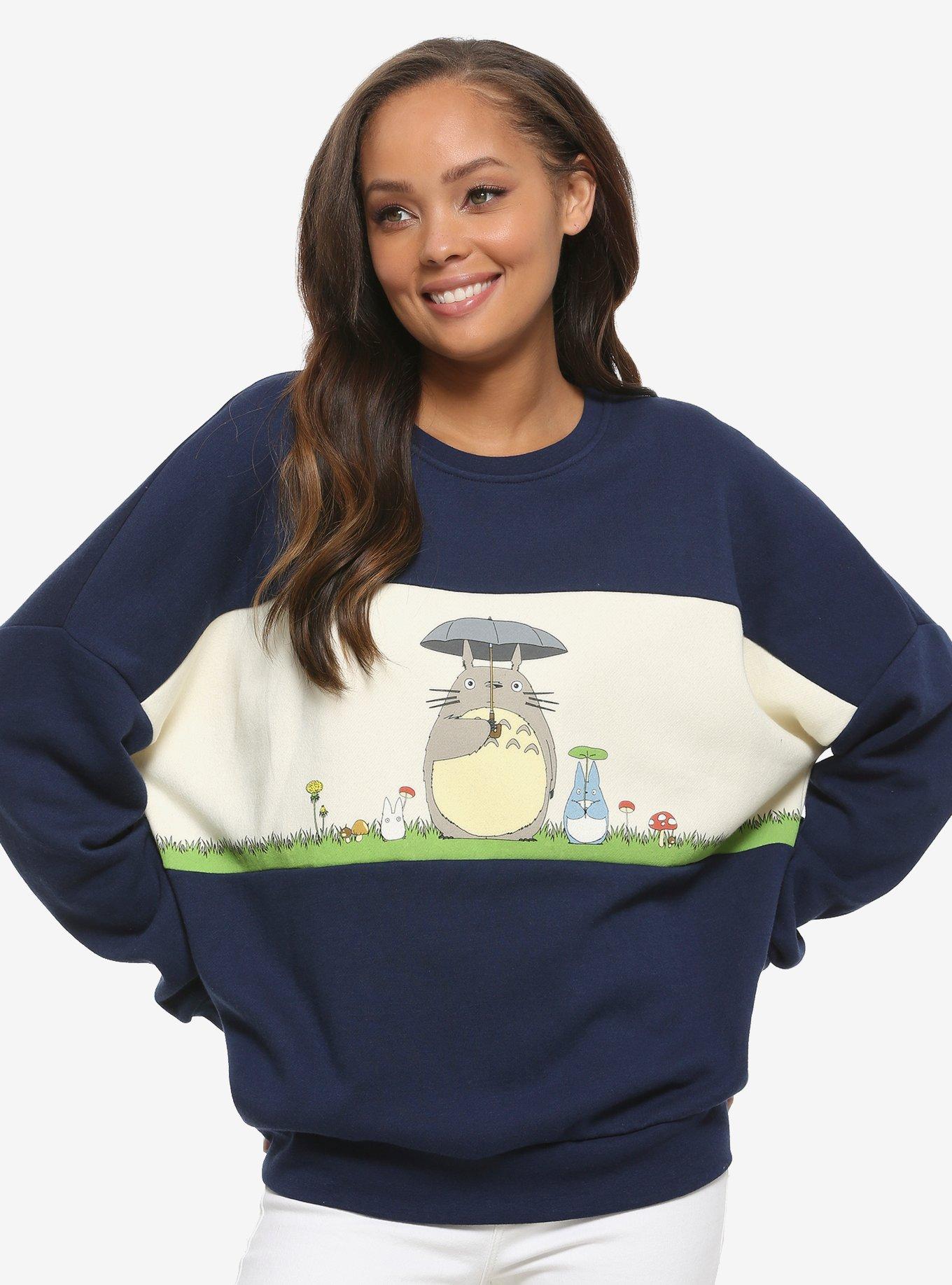 Our Universe Studio Ghibli My Neighbor Totoro Panel Women's Crewneck - BoxLunch Exclusive, MULTI, hi-res