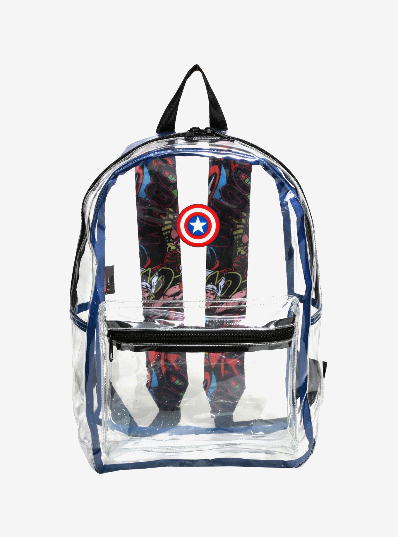 Marvel Avengers Clear Backpack Hot Topic