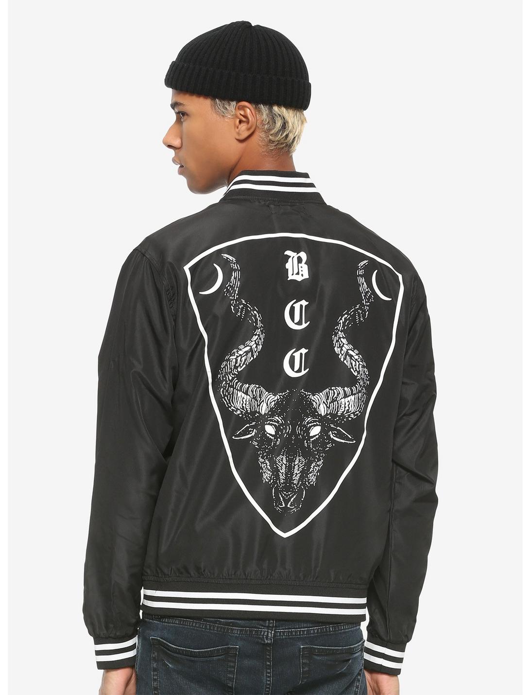 BlackCraft Cult Bomber Jacket Hot Topic Exclusive, WHITE, hi-res