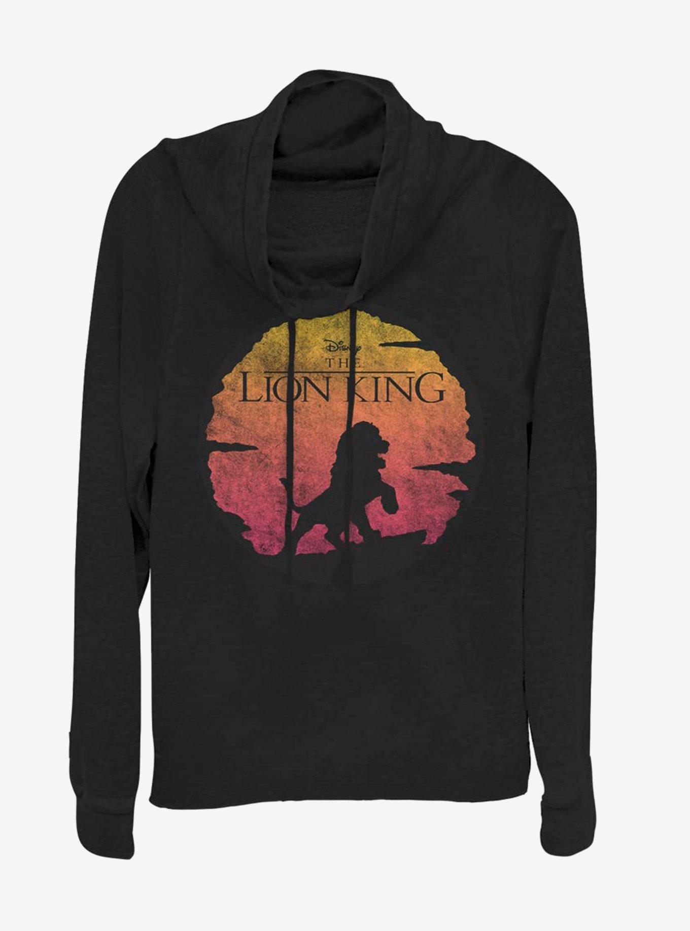 Disney The Lion King Kinged Cowlneck Long-Sleeve Womens Top , , hi-res
