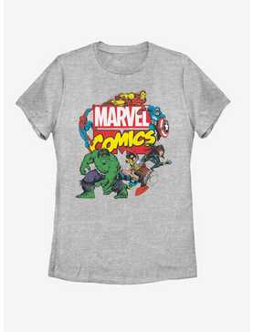 Marvel Avengers Classic Comics Logo Womens T-Shirt, , hi-res