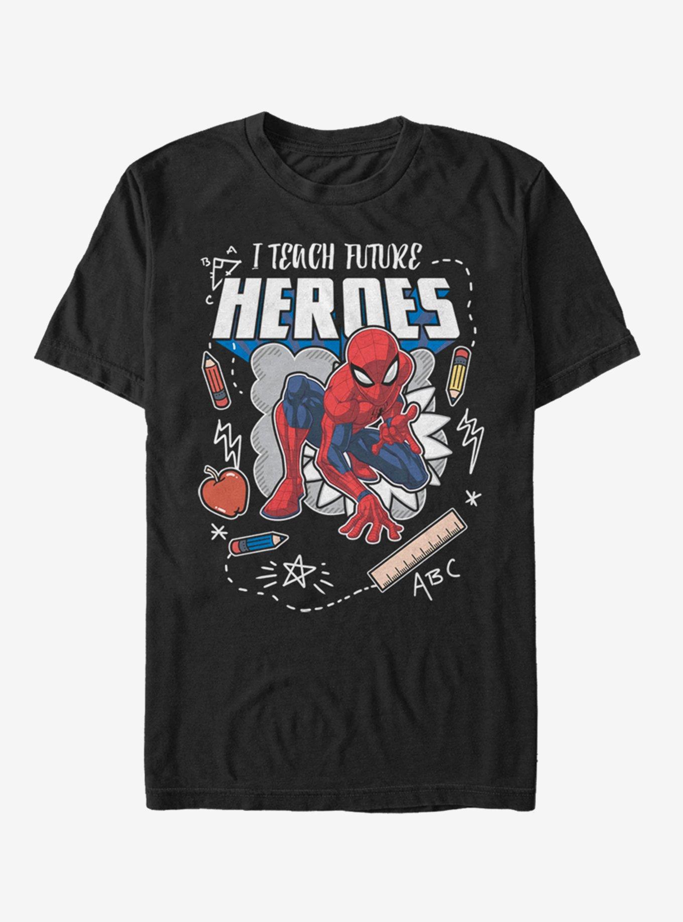 Marvel Spider-Man Super Spider Teach T-Shirt, BLACK, hi-res