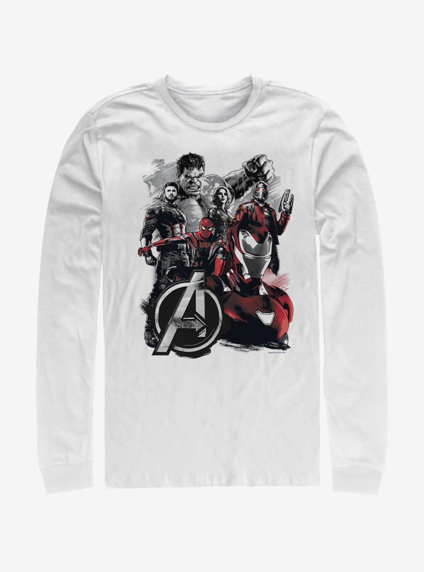 Marvel Avengers Classic Heroes Long-Sleeve T-Shirt, WHITE, hi-res