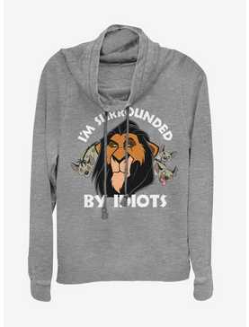 Disney The Lion King Surly Scar Cowlneck Long-Sleeve Womens Top , , hi-res