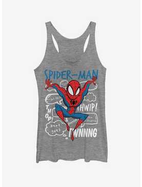 Marvel Spider-Man Spidey Doodle Thoughts Womens Tank Top, , hi-res