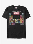Marvel Periodic Table Outline T-Shirt, BLACK, hi-res